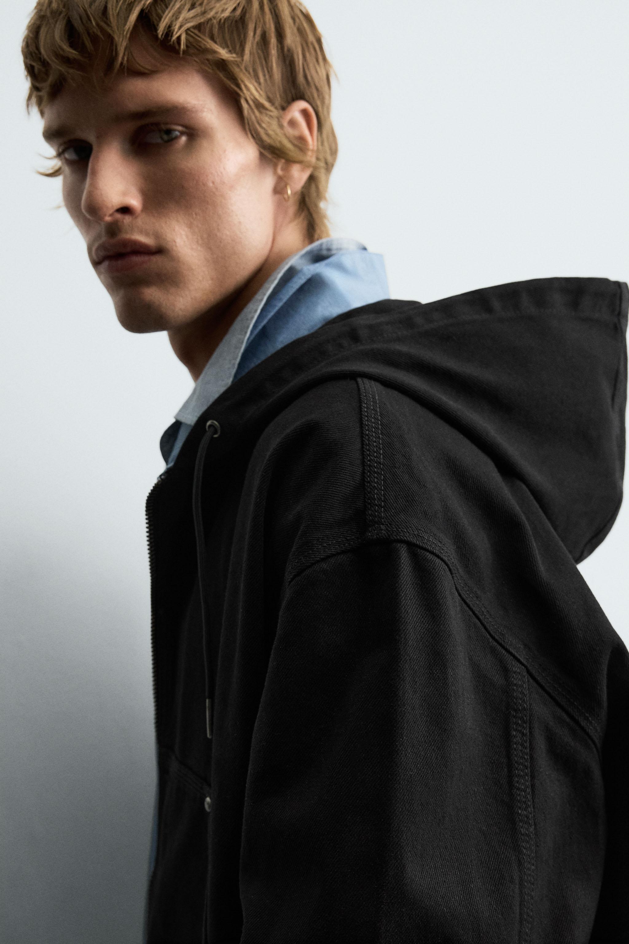 WASHED HOODED JACKET